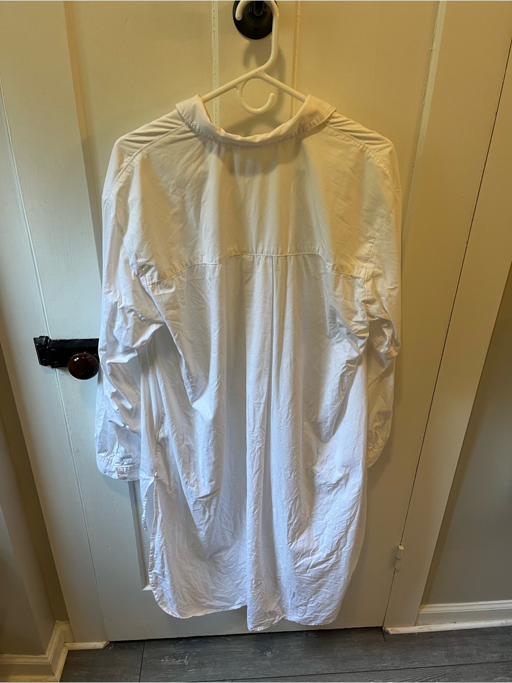 Maeve Anthropologie White 100% Cotton Shirt Dress Size XL - Picture 4 of 6